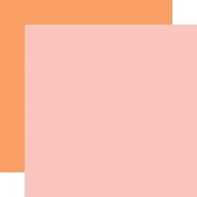 Echo Park Birthday Girl Cardstock - Light Pink/Orange